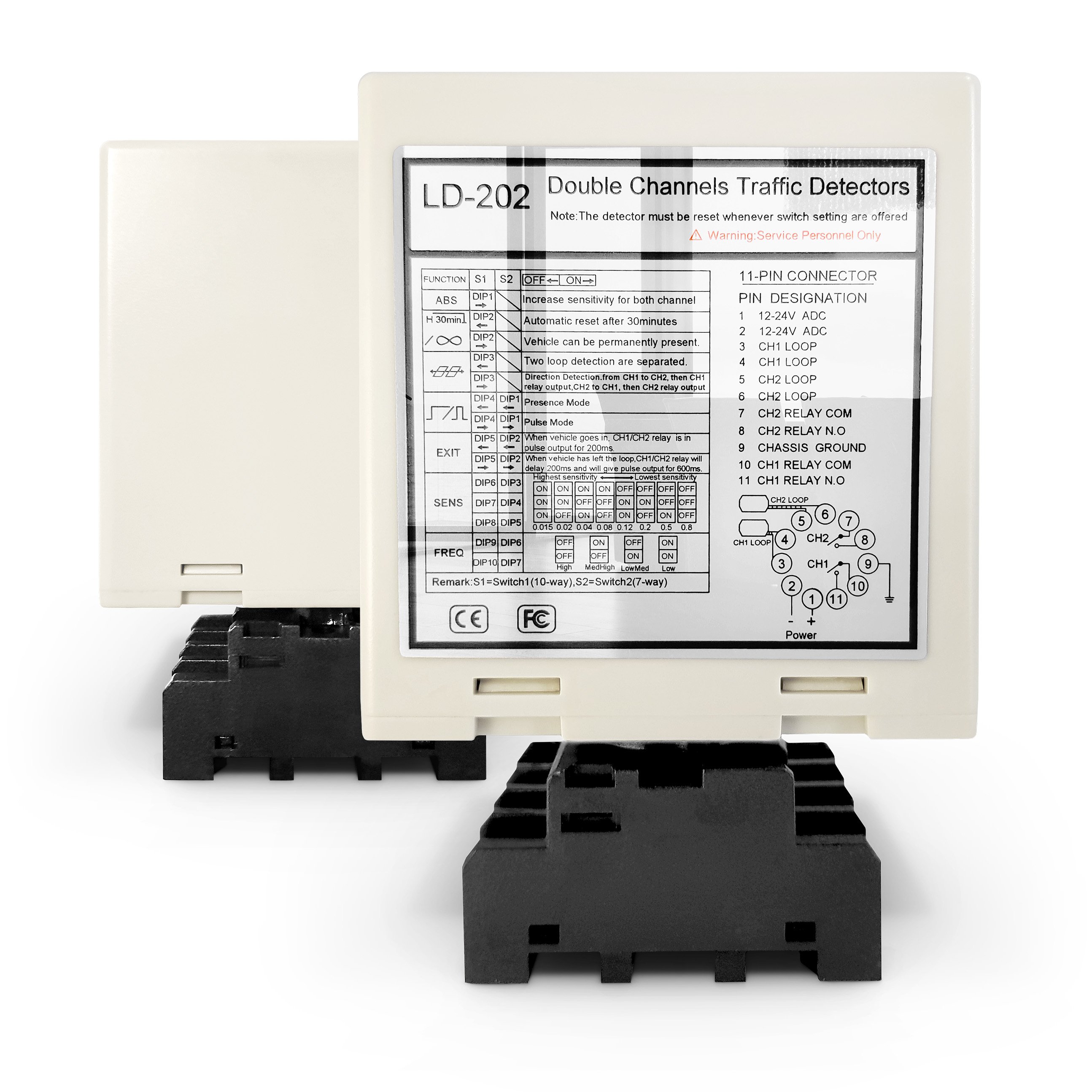 Sensitive Stable Loop Detector Quick Response Time CE/FCC Certified Relay Output Presence Relay Gross Weight 300 g