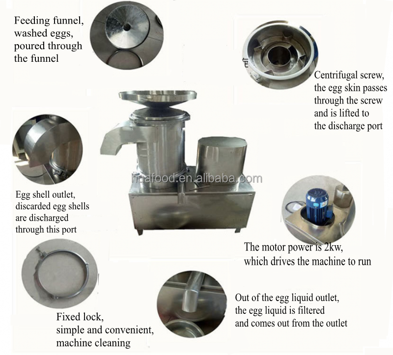 Smart Large Capacity Egg Shell Cracker Ce Certificate