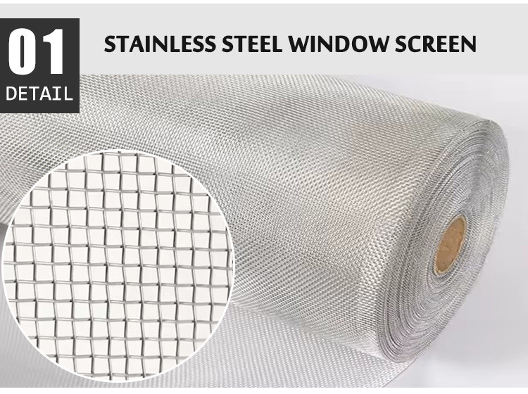 Stainless Steel Insect Mosquito Window Screen Door Wire Mesh Net Screen