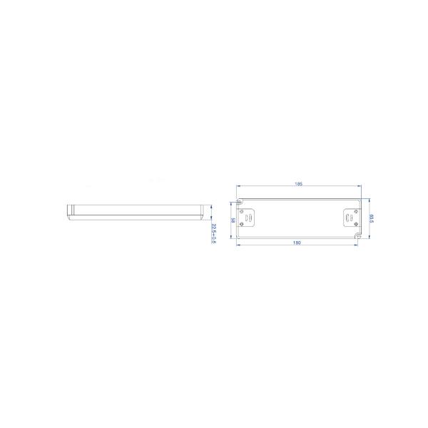 Ultra Slim Practical Constant Voltage LED Driver 24V Lightweight