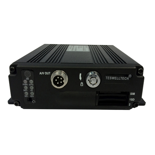 China Hot Sales H.264 Hard Drive 4 Camera DVR with SIM Card