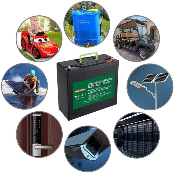 NCM 12v 20AH LiFePO4 Battery Pack 12.8V Lithium Ion Deep Cycle Battery Solar