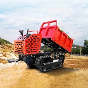 Customizable 2 Tons Crawler Rubber Track Dump Truck