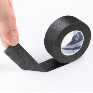 China wholesale custom size high temperature black crepe paper Masking tape wholesale