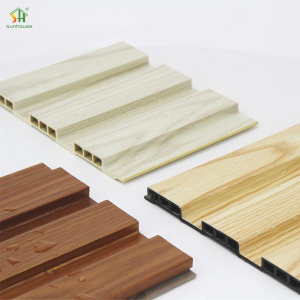 Sunhouse Versatile Breathable Triple-Hole Grating Board Durable Scratch Resistance Wpc Wall Paneling