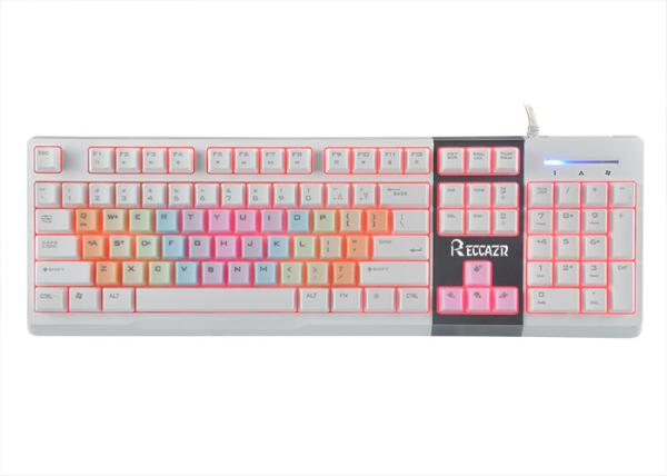Quality LED Luminous Gaming Computer keyboard , Waterproof conductive membrane Gaming Keyboard for sale