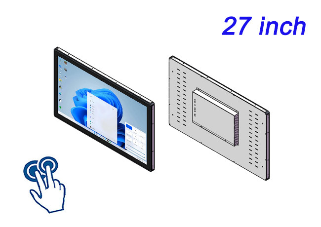 27-Inch Windows Touch Embedded Screen for Trade Shows, Interactive Advertising, High-End Retail Applications, and Command Systems