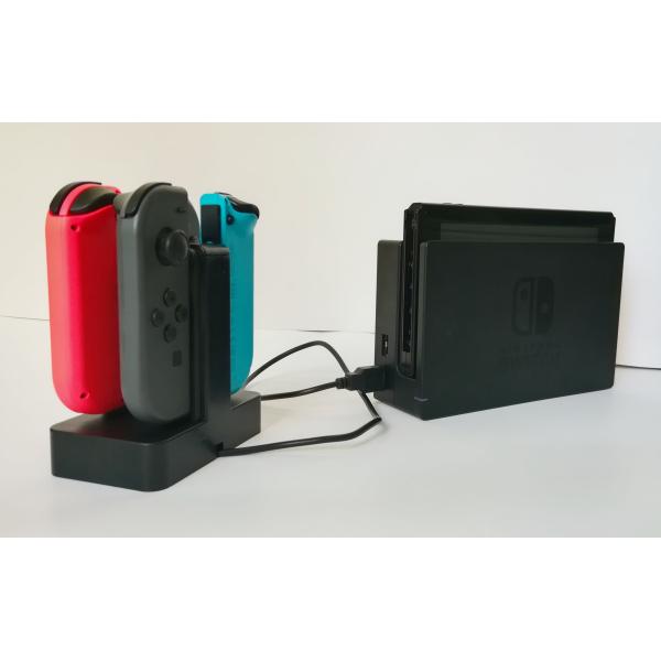 ABS Material High Speed Usb Cable Joy-Con Charging Dock 4 In 1 For Nintendo Switch