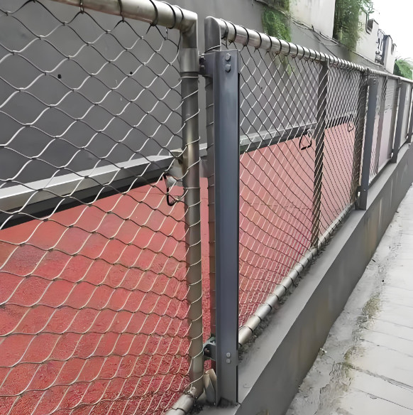 Ferrule Type Black AISI 316 Stainless Steel Wire Rope Mesh Flexible