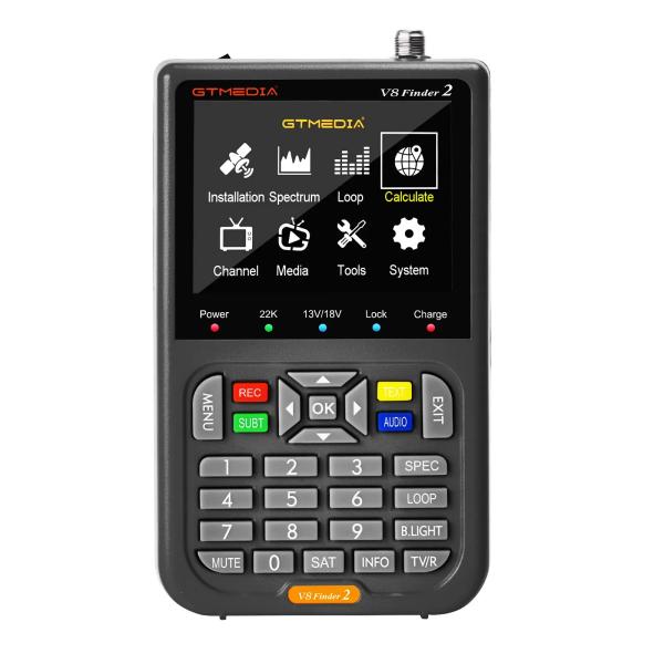 Quality RoHS Certified GTmedia DVB-S2 Satellite Finder Handheld 6 Motors Freesat v8 Signal Tracker for sale