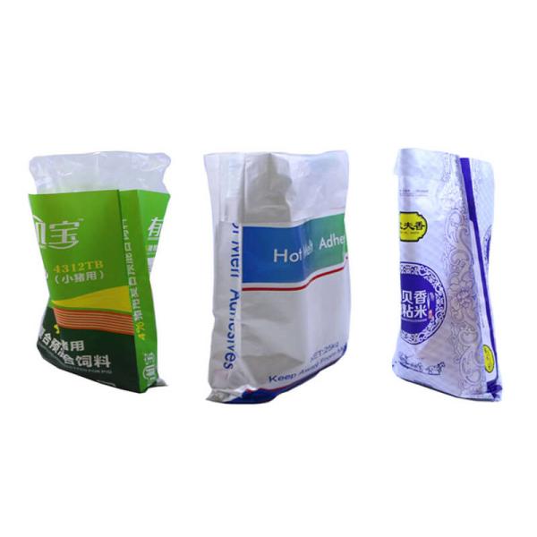 Double Stitched Woven Polypropylene Feed Bags , 25kg Pet Food Bags