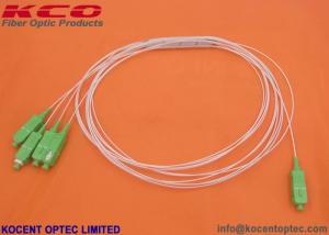 China High Stability Blockless Fiber Optic Splitter PLC 0.9mm 1.0m 1.5m 2.0m LSZH SC/APC 1x4 wholesale