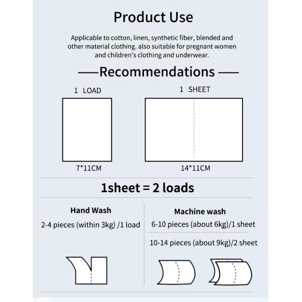 Eco-Friendly Composition Laundry Detergent Sheets for Washing Clothes