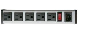 China SFC-IEC-A1B series 5 to 14&quot; 15Amp metal Hardwired Power Strip with 5Outlets wholesale