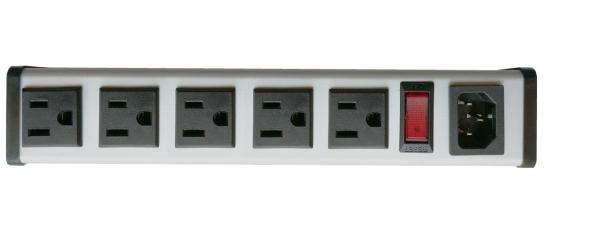 Quality SFC-IEC-A1B series 5 to 14" 15Amp  metal Hardwired Power Strip with 5Outlets for sale
