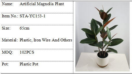Color Variation Artificial Magnolia Plant For Table , Home , Party , Event Decoration