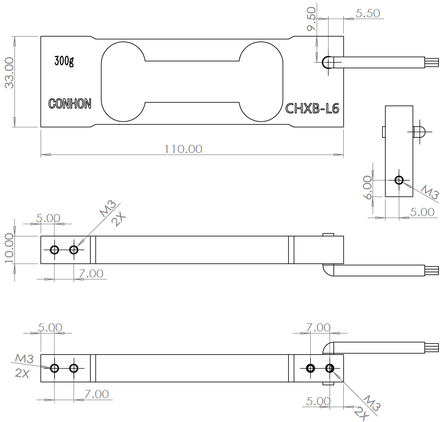 CHCO6 Balance Sensor Pressure 3000G Small Load Cell