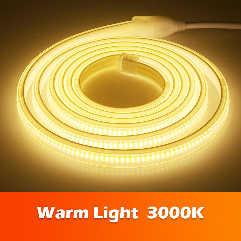 280leds / meter 12v 24v 220v Rgbw Cob Light Strip Cob Led Strip Length 50Meters/roll