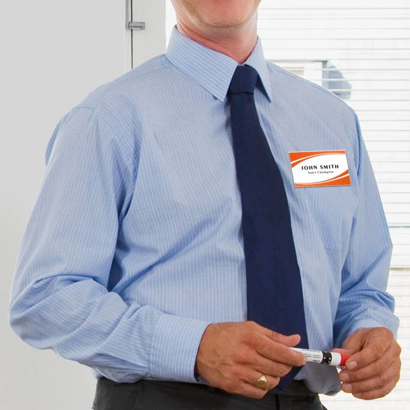 3.5*2.15'' Security ID Card Holders With Clip PVC Name Badge Holder Waterproof