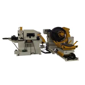 China 380V AC Uncoiler Straightener Feeder 2 In 1 Leveling And Decoiler Machine wholesale