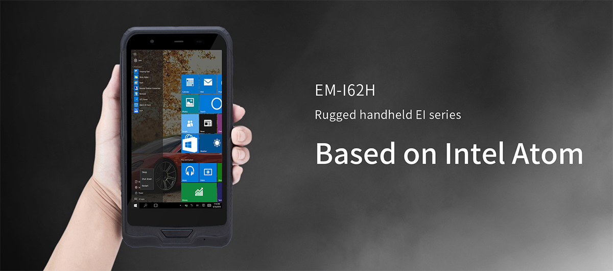 WiFi/GPRS/3G Communication 6-inch Win10 Rugged Handheld Terminal with 2D Barcode Scanner