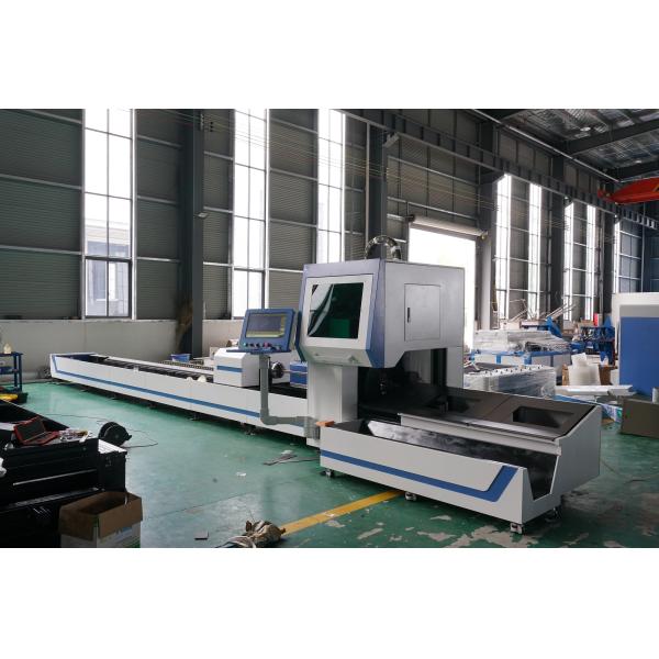 3kw Tube Laser Cutting Machine 6m , Cypcut Steel Circle Cutting Machine