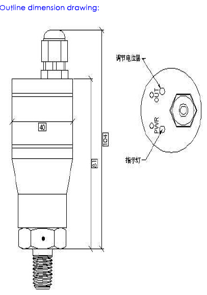 HPC-1 Electronic pressure switch with relay contact and switch signal optional