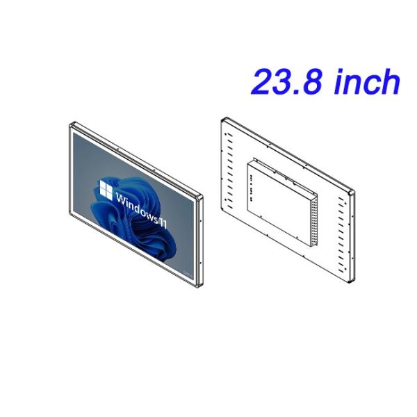 23.8-Inch Windows Touch Embedded Screen for Digital Signage, Interactive Whiteboards, Restaurant Tabletop Ordering, and Security Monitoring