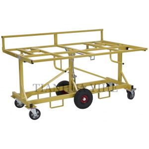 China 6 Wheels Plasterboard Trolley 500kg Material Handling Equipment Fabrication on sale