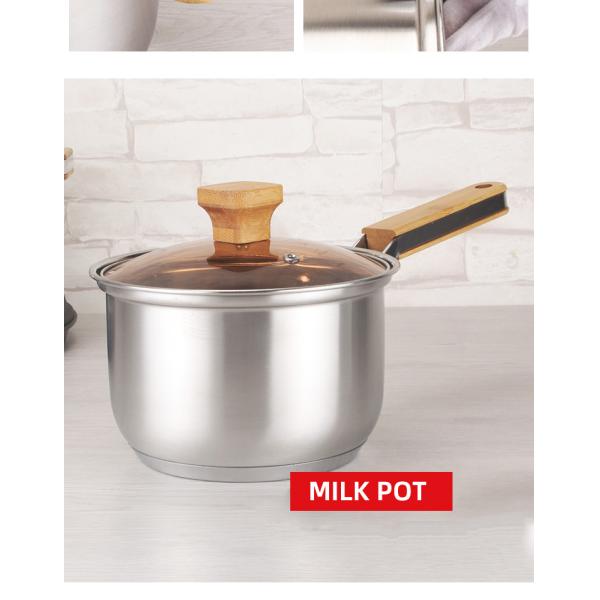 Factory Wholesale Different Size Cookware Set Custom Pots Wholesale 12pcs Stainless Steel Cooking Pot And Pan Set