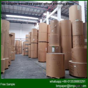 100% Virgin Pulp Coloured Woodfree Offset Paper in Reels