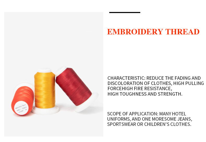 Machine Embroidery Thread 60wt 40wt Multicolor Polyester 120d/2 1000m for Embroidery