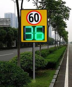 Solar Powered Speed Warning Signs Led Display Portable Radar Speed Sign
