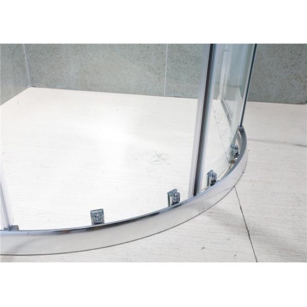 Sliding 6mm Clear Glass Quadrant Shower Enclosures with Bright Aluminum Alloy Profiles