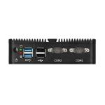 Celeron J4125 Fanless Mini PC 2 DB-9 RS232 COM 2 RJ45 LAN Mini Desktop Computer