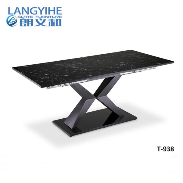 Quality Italian Rectangular Marble Dining Table Scratch Proof for sale