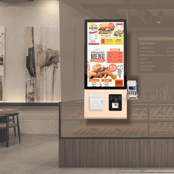 Quality Self Checkout Kiosk With 23.8inch Touch Screen Display Printer Scanner For Retail Store Supermarket for sale