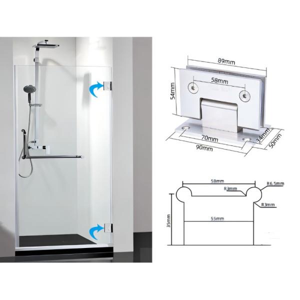 Casting Stainless Steel Shower Hinge Easy Installation For Long Term Use