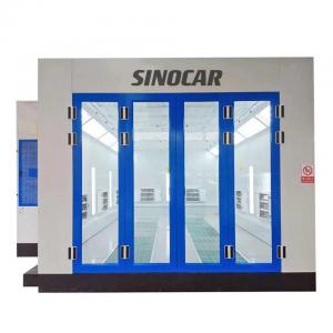 China Manual Control Car Spray Booth Automotive Paint Booth With Celling Filter wholesale