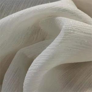 Silver Yarn Chiffon Solid  85gsm Polyester Chiffon Fabric