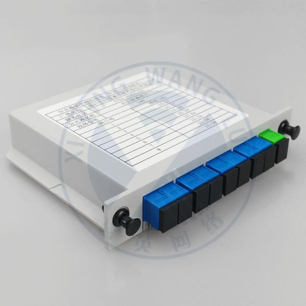 Quality 1x8 Cores Fiber Optic Splitter PLC SM  Card Insertion Type for sale