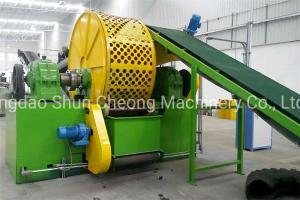 China China Waste Tire Recycling Plant / Whole Waste Tyre Shredder Machine on sale