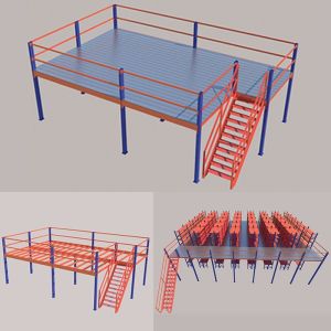 Q235B Pallet Rack Mezzanine Racking System ISO9001 Galvanized