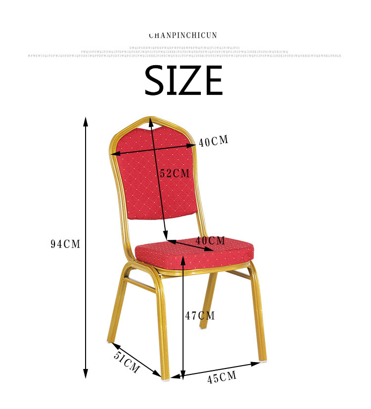 Stackable Velvet Upholstered Dining Chairs Space Saving With Stable Structure