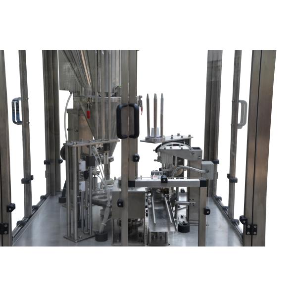 PLC Control System Nespresso Coffee Capsule Filling Sealing Rotary Machine