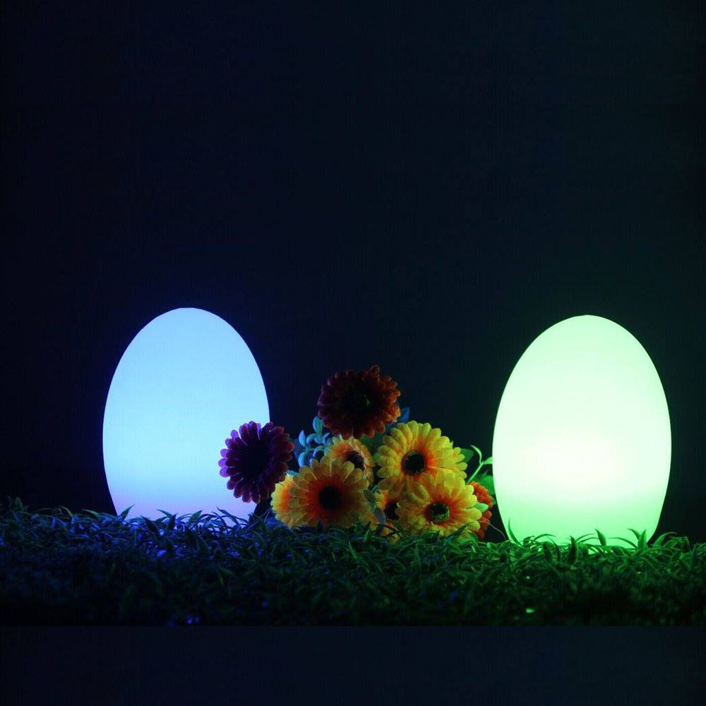 Illuminated Mini Egg Shaped LED Lights 16 Colors Changing With Remote Control