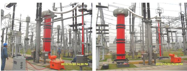 Vertical AC Resonant Test System , AC High Voltage Tester With Variable Frequency 1