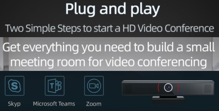 3 - In - 1 HD Conference Web Camera Video Resolution 1920 x 1080