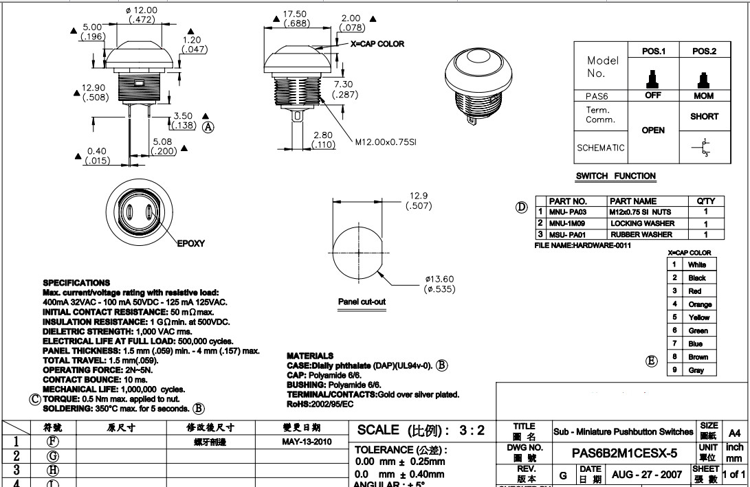 Push button switch,IP67 push button switch,Round push button switch,switch,IP67 switch