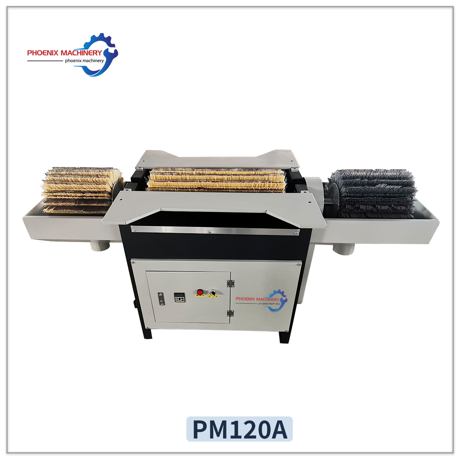Wood Sanding Machine Drum Sander Brush Rollers Manual Polishing Machine for Small Furniture